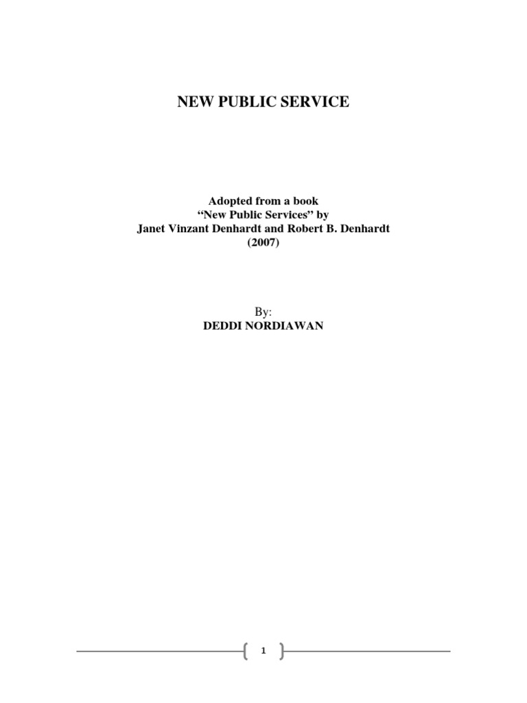 New Public Services Pdf Positivism Public Administration