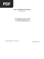 Service Manual Acer TravelMate 540 Series