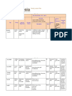 Weekly Lesson Plan: Table 2