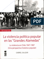La Violencia Politica Popular en Las Grandes Alamedas Prefacio Introduccion Gabriel Salazar PDF
