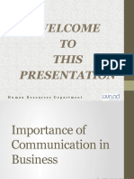 Importance of Communication in Business by ISLAM SARFARAJ