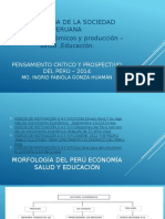 Diapositivas Pensamiento Crítico y Prospectivo Del Perú – 2014