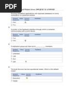 Microsoft Windows Server 2008 QUIZ 3