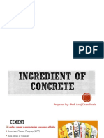 Ingredient of Concrete