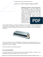 Cara Menghitung Kapasitas AC Pada Ruangan Dengan Mudah - Jasasipil