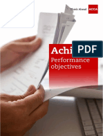 Performance Objectives Handbook