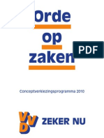 VVD Conceptverkiezingsprogramma 2010