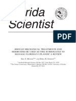 Should Mechanical Treatments and Herbicides Be Used As Fire Surrogates To Manage Florida'S Uplands? A Review