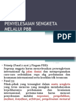 Penyelesaian Sengketa Melalui PBB