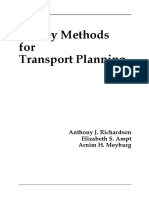 Survey Methods For Transport Planning