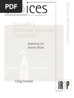 Download Canadas National Security Complex -- Forcese by cforcese SN30887680 doc pdf