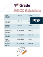PARCC Schedule