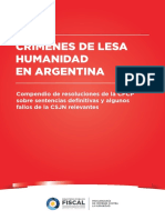 Delitos de lesa humanidad en la Argentina