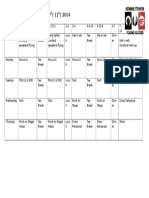 technical schedule template