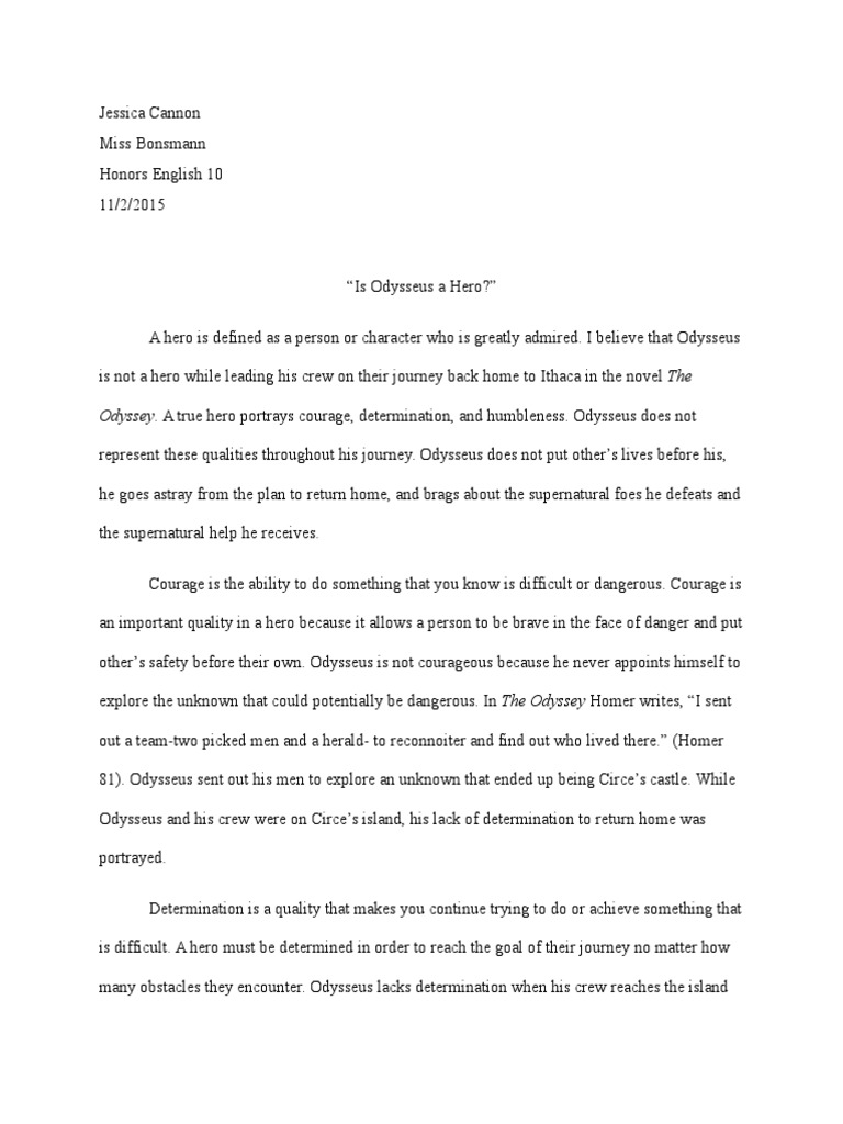 Odyssey analysis essay picture