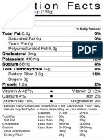 Nutritionlabel Carrot