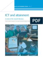 ICT and Attainment: A Review of The Research Literature