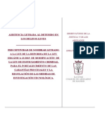 Ficha Asistencia Letrada Al Detenido en Los Delitos Leves. Preceptividad de Nombrar Letrado a Luz de La Reforma de La LECrim