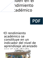 Factores Que Inciden en El Rendimiento Académico