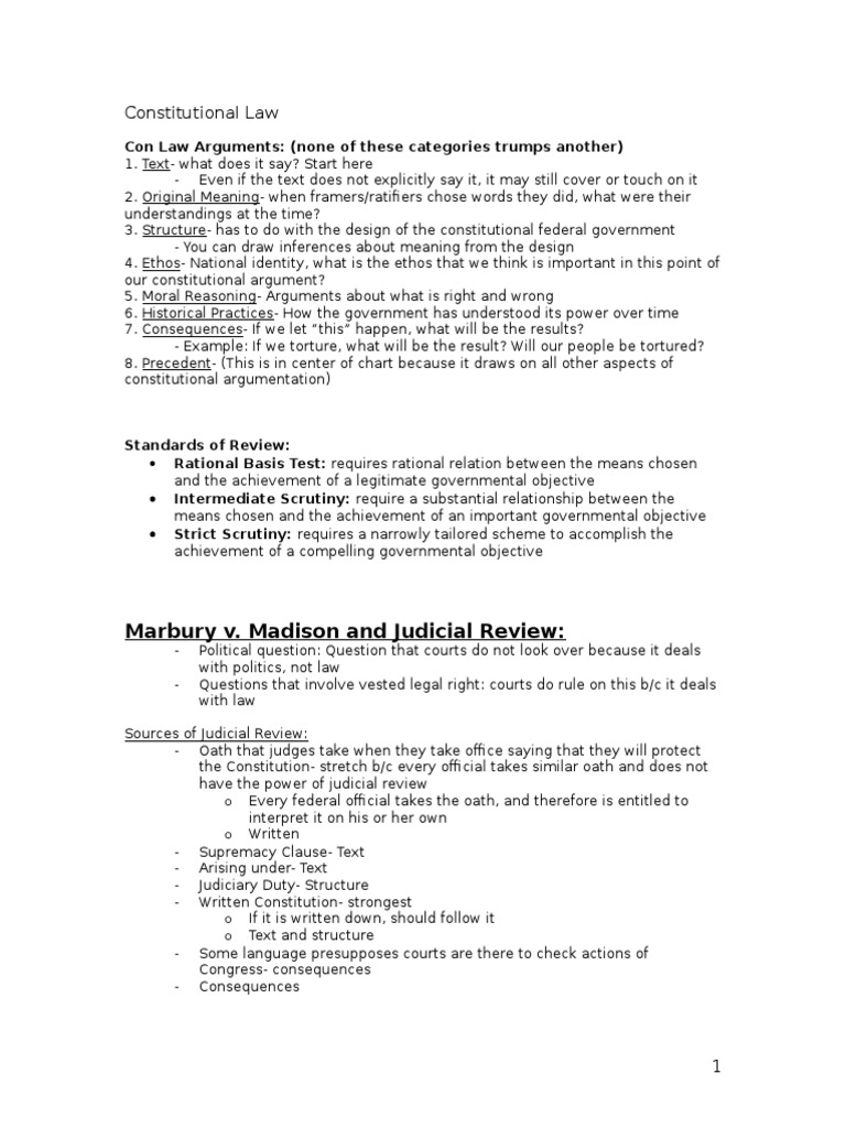 Constitutional law flowchart picture