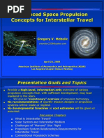 Download Advanced Space Propulsion Concepts for Interstellar Travel by Marcus Skookumchuck Vannini SN30892358 doc pdf