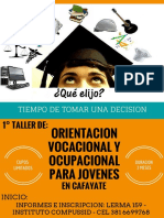 Orientación vocacional Cafayate