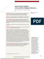 Use of Phosphodie Sterase Type 5 Inhibitors For Treatment of Malignint Melanoma