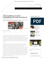 Cómo Equilibrar Un Motor - Fundamentos Del Motor de Equilibrio - Revista Car Craft PDF
