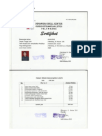 Sertifikat Pelatihan Dan Organisasi PDF