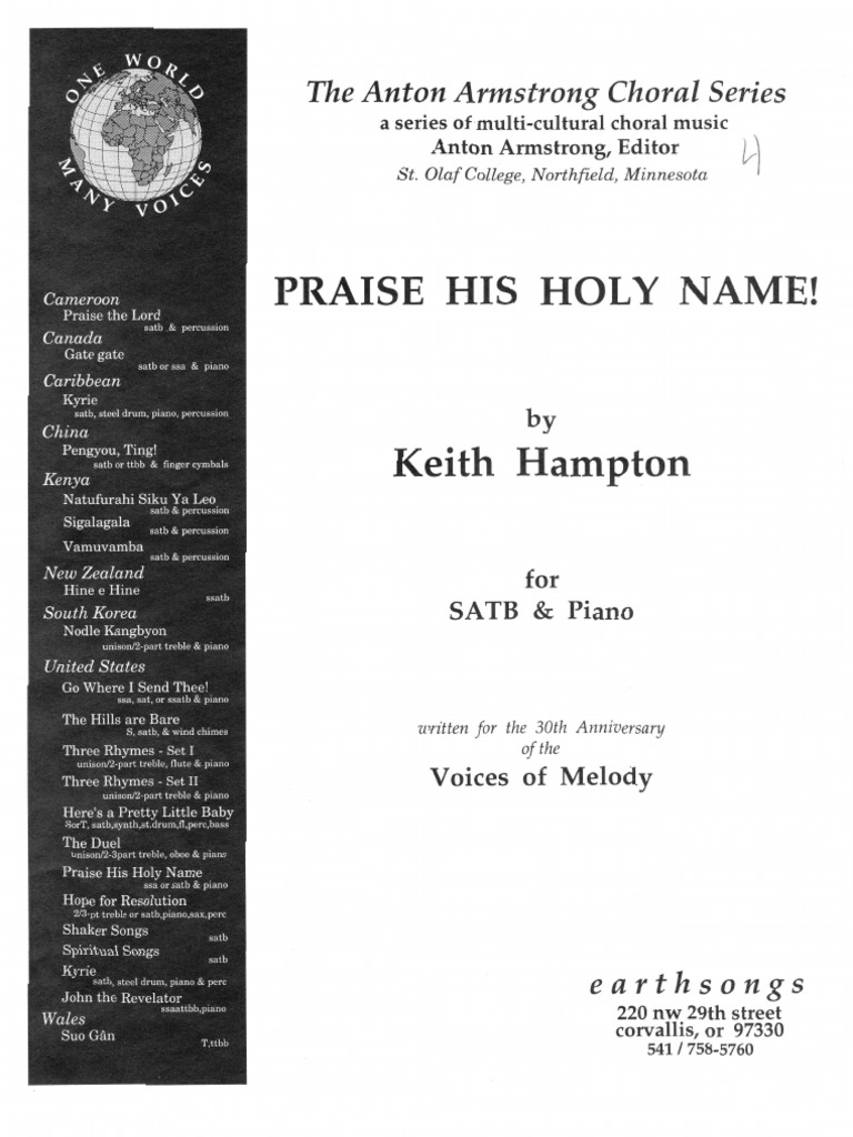 Praise His Holy Name Keith Hampton