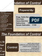 The Foundation of Control
