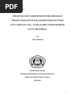 Download TERAPI MAGNET LEBIH EFEKTIF DIBANDINGKAN TERAPI ULTRASOUND DALAM MENGURANGI NYERI LUTUT DENGAN VAS  4 PADA PASIEN OSTEOARTRITIS LUTUT BILATERAL by gloria SN308961834 doc pdf