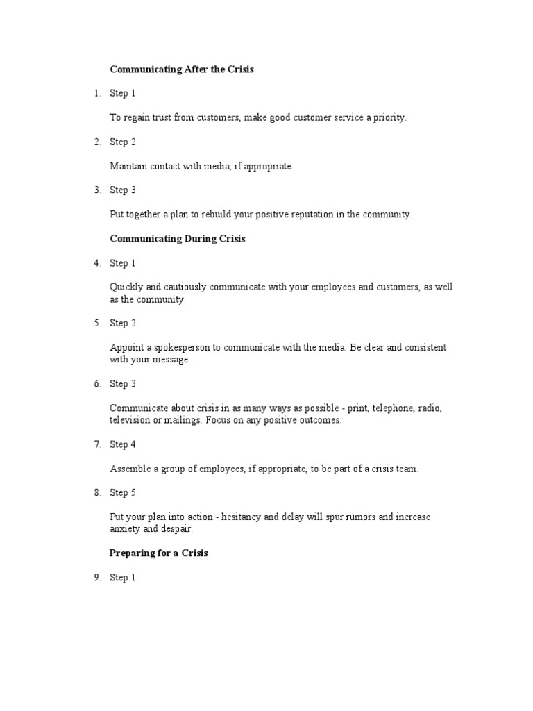 Crisis Communication Strategies Guide | PDF