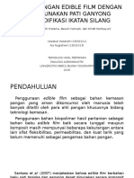 Pengembangan Edible Film Dengan Menggunakan Pati Ganyong Termodifikasi