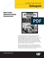 Salesgram: Motor Grader Attachment Catalog Announcement