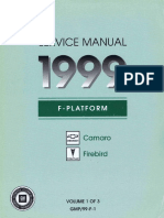 1999 Chevrolet Camaro & Pontiac Firebird Service Manual Volume 1