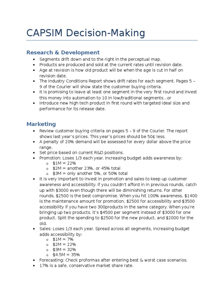 Broad cost leader strategy capsim image
