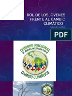 Rol de Los Jóvenes Frente Al Cambio Climático