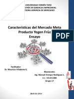 Características Del Mercado Meta Producto Yogen Früz Ensayo Manuel E Rodríguez