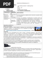 Sesión de Aprendizaje #2