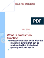 Production Function - Eco