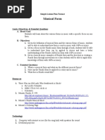 Download Musical Form Simple Lesson Plan by TPreece by TheresaP SN30901626 doc pdf