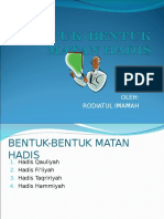 Bentuk-Bentuk Matan Hadis