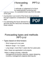 Definition of Forecasting PPT-U-II