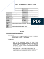 Download TPreece One Candle WebQuest Lesson Plan PDF by TheresaP SN30903319 doc pdf