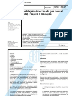 NBR-13933, Instalações Internas Gás Natural (GN) - ProjetoExecução, 1997