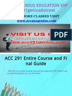 ACC 291 GENIUS EDUCATION EXPERT / Acc291geniusdotcom