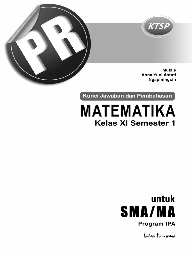 02 Kunci Jawaban Dan Pembahasan Mat 11a Ipa Ktsp