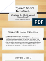 Corporate Social Initiatives