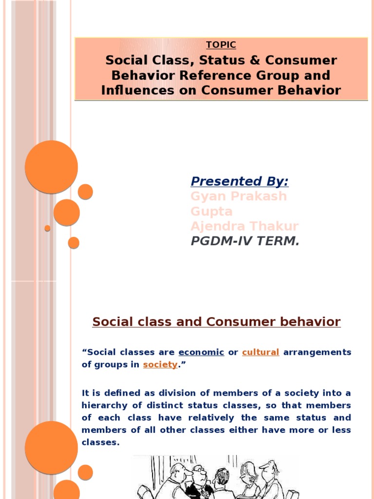 Consumer Behavior (Gyan) | PDF | Consumer Behaviour | Social Stratification